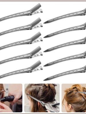 metallic Hair clips (12 pcs)