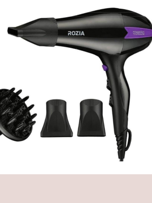 black hair dryer rozia