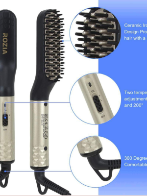 Hair brush Men hair straightening rozia