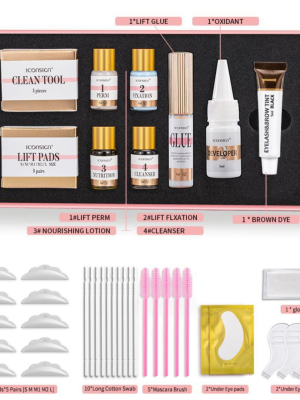 lash and brow lifting kit with tint- lamination