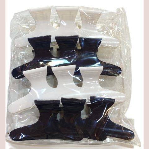 Hair clips plastic 12 pcs