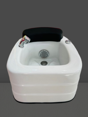 pedicure foot basin white