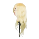 Training head blonde synthetic hair