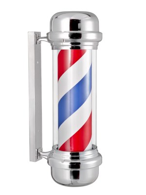 Barber pole silver