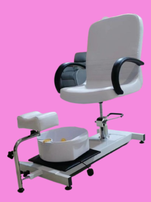 portable pedicure chair white