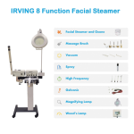 hydrafacial with facial steam and lamp