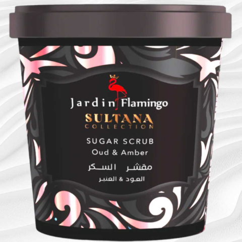 Jardin Flamingo Sultana Sugar Scrub Oud & Amber 600 Gr