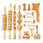 14 pcs wood massager with wooden box