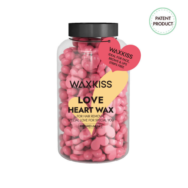 HEART SHAPE HARD WAX 300G pink-face and sensitive areas