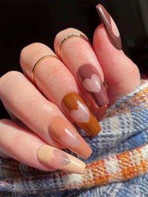 False nails with glue