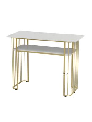 manicure table steel marble