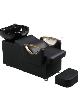 black shampoo chair black