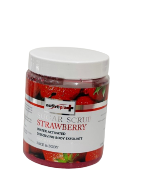 Activeplus face and body sugar scrub 1.2kg strawberry