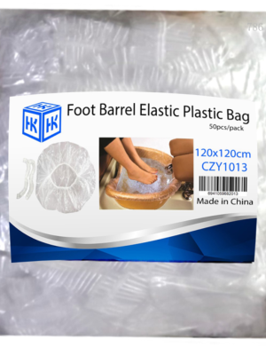 Foot Barrel Plastic Bag with Elastic 50pcs/pac