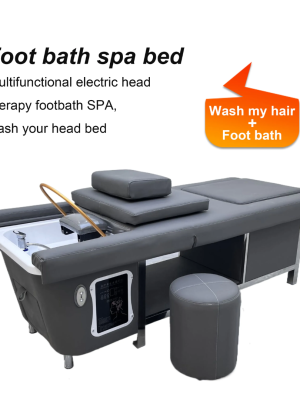 shampoo bed trend with pedicure 2 in 1- grey